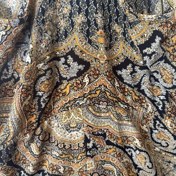 Bishop + Young Paisley Romper Size Medium Adjustable Straps And Waist Boho - Picture 13 of 15